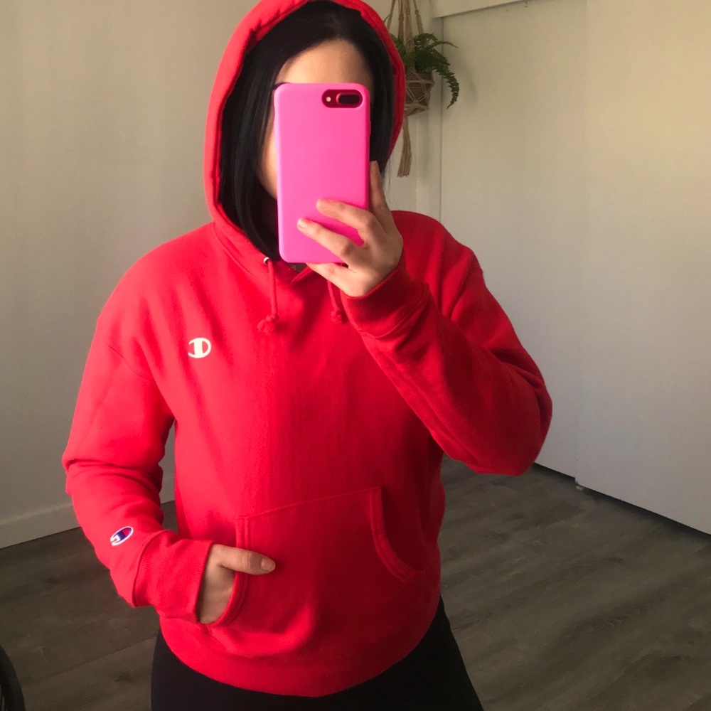 Champion hoodie.